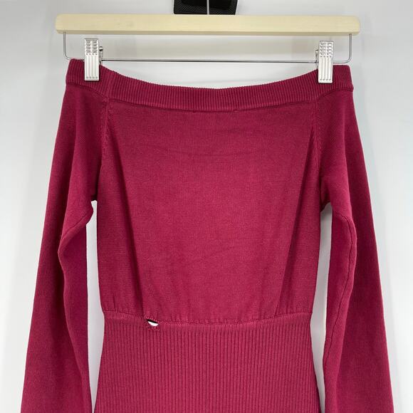 Michael Costello x REVOLVE | NWT Off Shoulder Bodycon Maxi Dress in Maroon XS - Picture 8 of 13